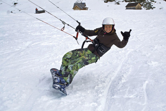 Snowkiten im Ski- & Winterurlaub in Obertauern, Salzburger Land